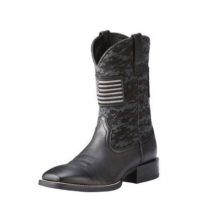 Ariat Sport Patriot Siyah Western Csizma Erkek (30766-108)